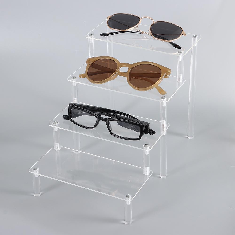 New Acrylic Sun Glasses Display Shelf Multi Layers Durable Glasses Storage Rack Clear Eyeglasses Stand
