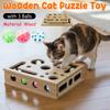 Cat Puzzle Toy Felt Box For Indoor Cats Exercise With Ball Sports Entertainment Hunting Fun Play Toy Boosts Activity