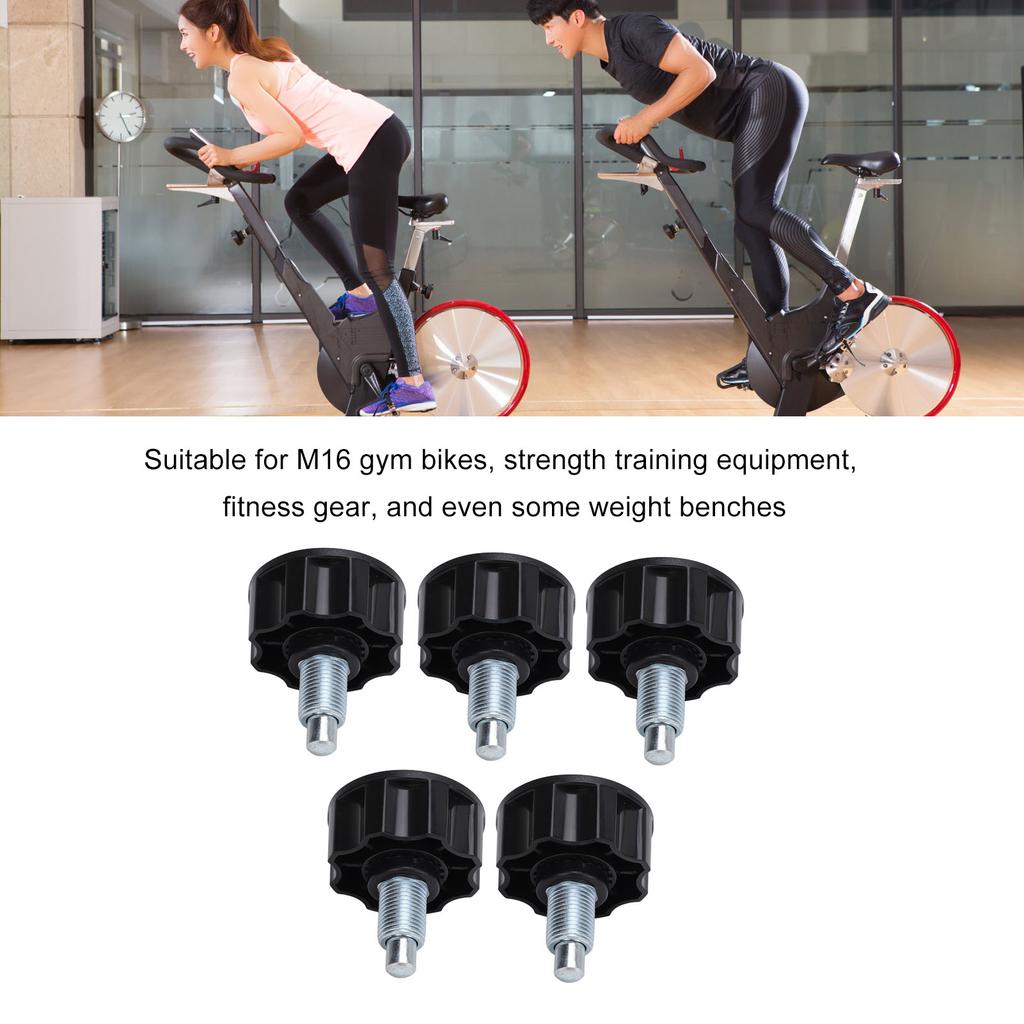 5PCS Pull Pin Knob Spring Loaded Handle Fast Installation for M18 Exercise Bike Fitness Equipment