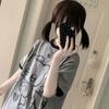 Cat Print Cute Women Tshirts Summer Tees Japanese Kawaii Oversized Tops Girls Harajuku Short Sleeve O-neck T-shirt