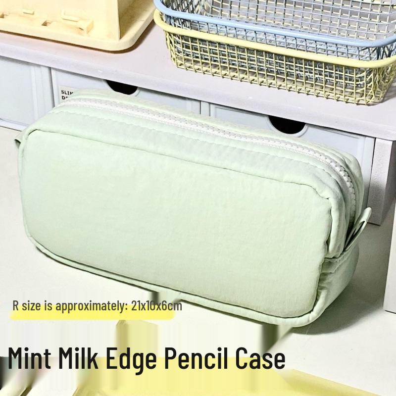 Colorful Large-Capacity Small Square Pencil Cases: Stylish & Simple Student Stationery Bags