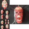 Dead Head Halloween Prop With Long Hair For Scary Party And Escape Room Decor