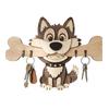 Colgador de llaves, Montado en la pared, Diseño sin perforaciones, con Gancho de almacenamiento con forma de perro de dibujos animados, Portallaves resistente, a prueba de humedad, que ahorra espacio, para el hogar, la cocina