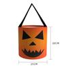 Halloween Pumpkin Bag With Cartoon Design For Trick Or Treat Candy Collecting