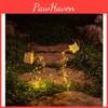 Elegant Solar Watering Can Lantern Iron Star Design Garden Pathway Light Outdoor Decorative