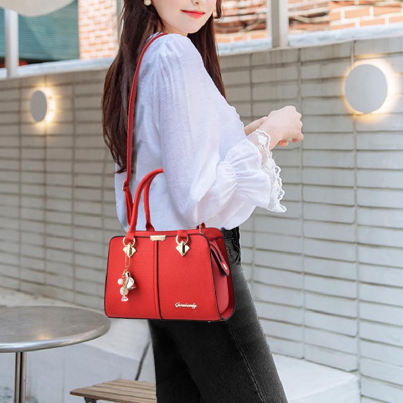 Stylish Pu Shell Bag For Middle-aged Moms With Large Capacity And Multiple Color Options