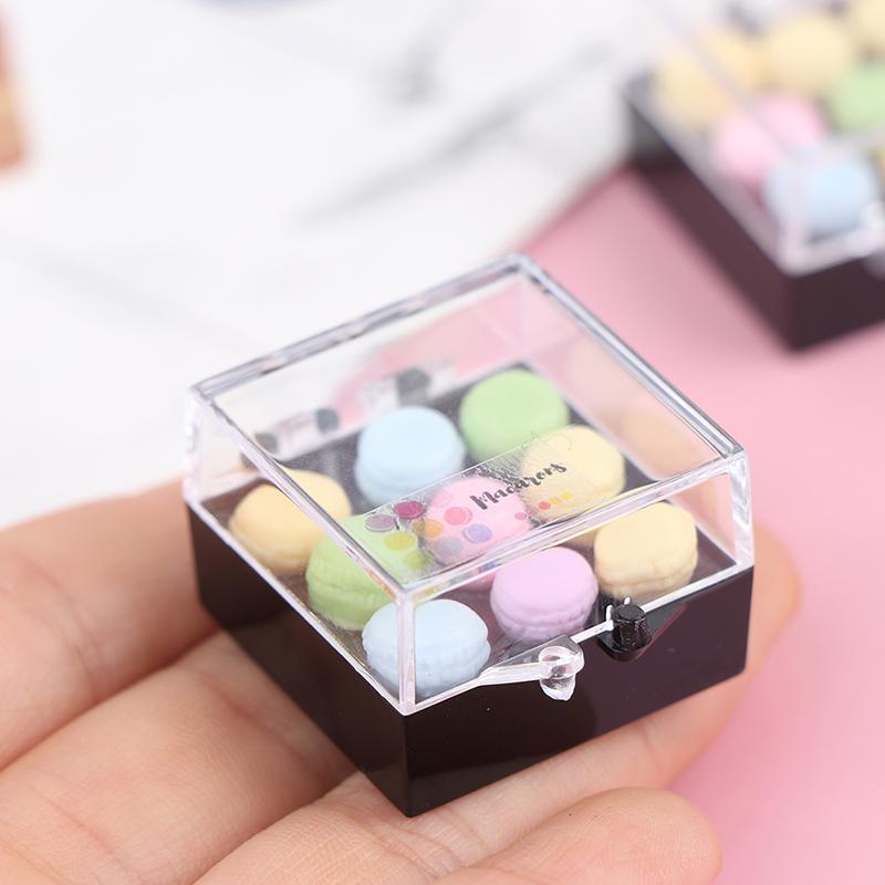 1Set 1:12 Dollhouse Miniature Macaroon Food Dessert Tea Snack Kitchen Decor Toy