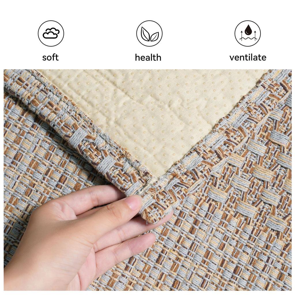 Premium Living Room Carpet Simple Household Bedroom Coffee Table Bedside Blanket Solid Color Simple Woven Blanket