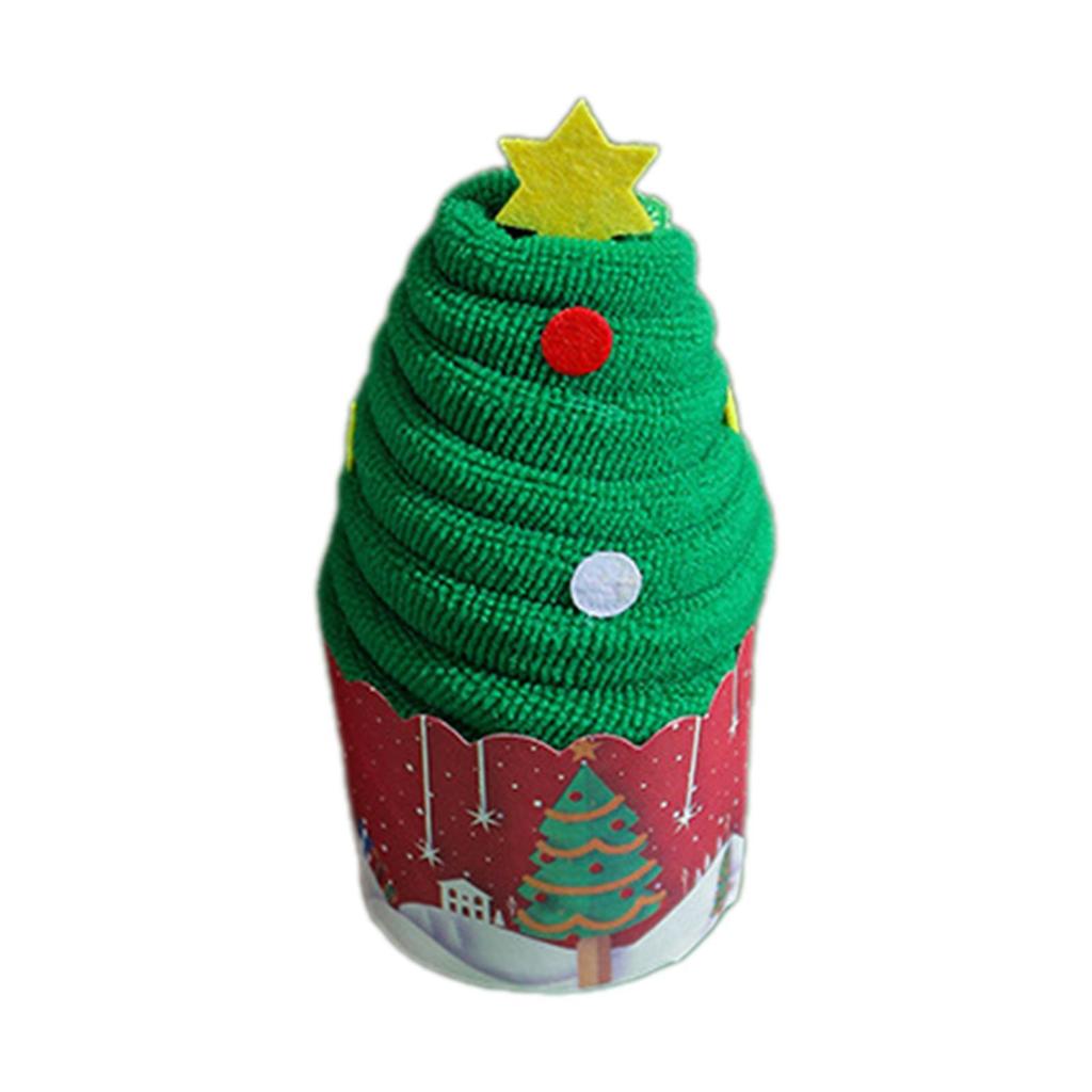 Christmas Dish Towel ,Towel Gift Set, Cartoon Holiday Themed Decorative, Portable Christmas Beach Towel, Cake Towel Decor,