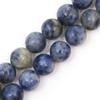 Doğal Taş Taş Gevşek Spacer Sodalite Boncuk Takı Yapımı için Boyutu 4 6 8 10mm Yuvarlak Boncuk Seçim