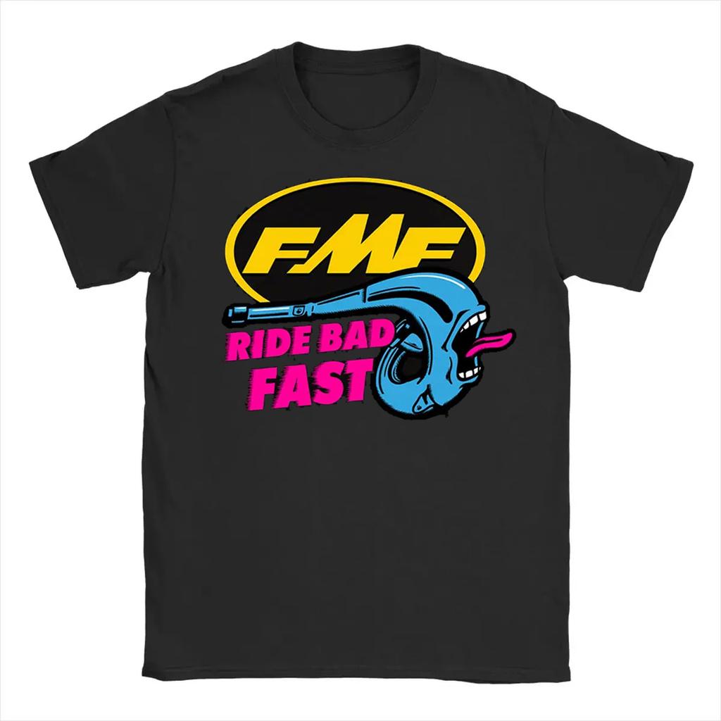 T-Shirt Herren Kleidung Einfarbig Baumwolle FMF Ride Bad Fast Racing T-Shirts Druck Vintage Locker Damen T-Shirt