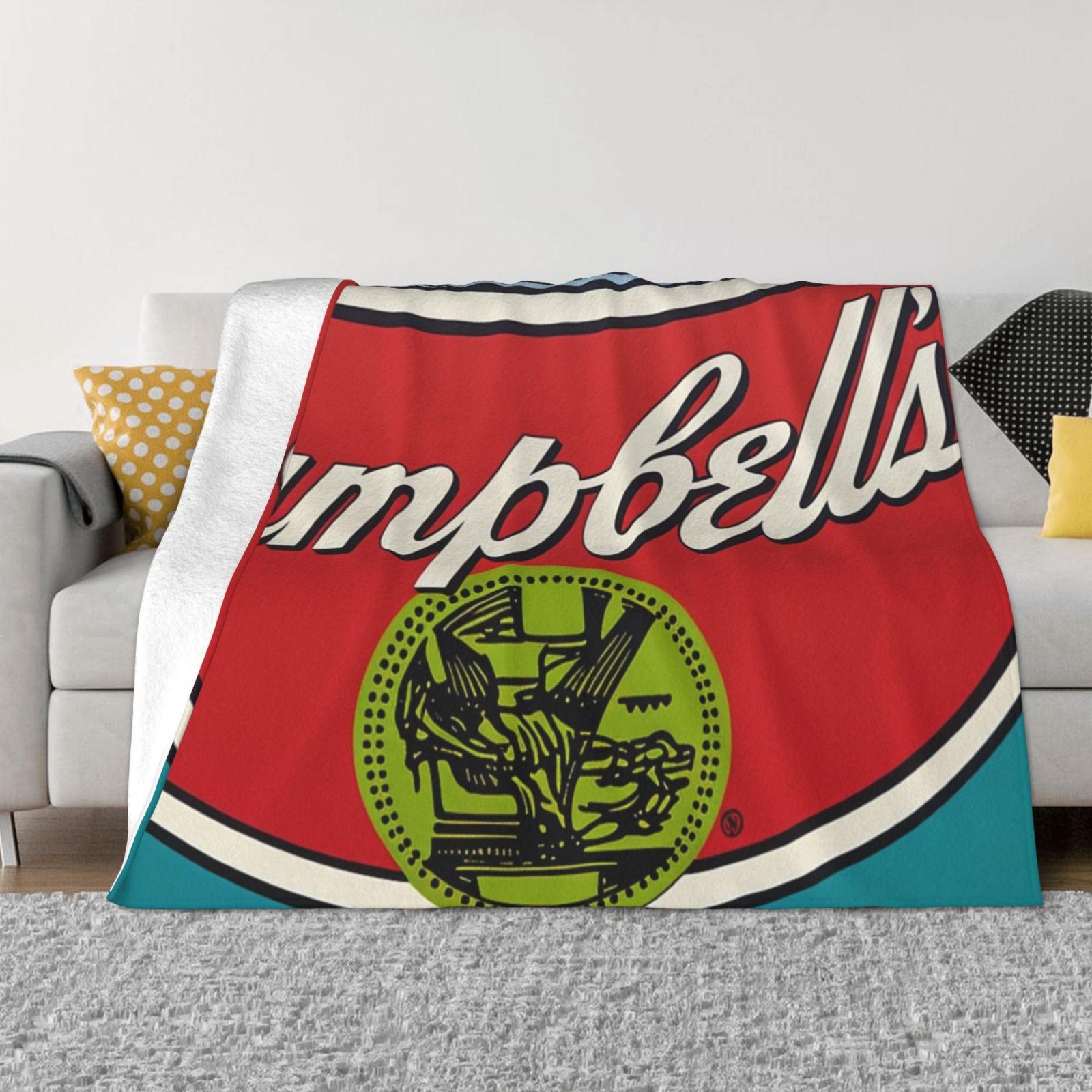 Campbells Jar Pop Art Design Trend Style Funny Fashion Soft Blanket Campbells Soup Andy Wharol Pop Art Painting Pop Art Style 30x40in