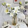Luxury Artificial Lily 2head Florals With Delicate Craftsmanship For Home Decoration And Wedding Settings