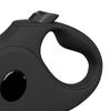Retractable Dog Leash Tangle Free Pet Traction Extendable Telescopic Walking Leash Black M Fit