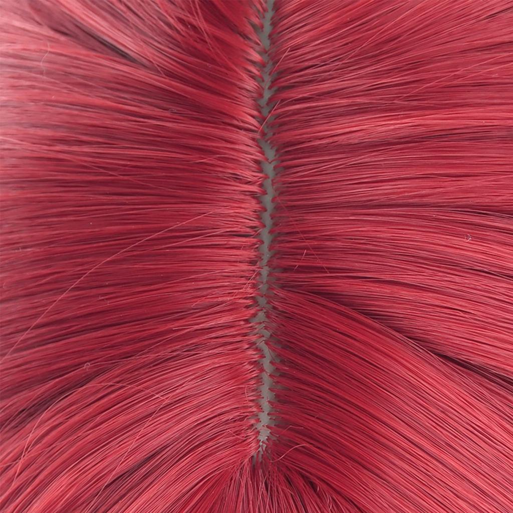 LVMEY Character Costume Perfect for Comiket Cultural and School Festivals Wig, Anime, Red, Long, Disguise, Heat-Resistant, Accessory, Events,