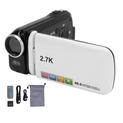Video Camera with 3 Inch TFT Screen 48MP 2.7K 18X Zoom Fill Light 1500mAh Camcorder for Growth