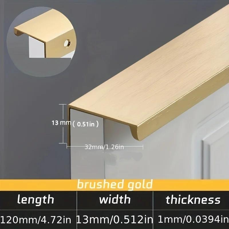 Hidden Furniture Cabinet Door Handles Wardrobe Cupboard Pulls Drawer Knobs Furniture Hardware