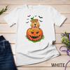 Halloween Golden Retriever Dog Lovers Pumpkin Kids Womens Unisex T-shirt