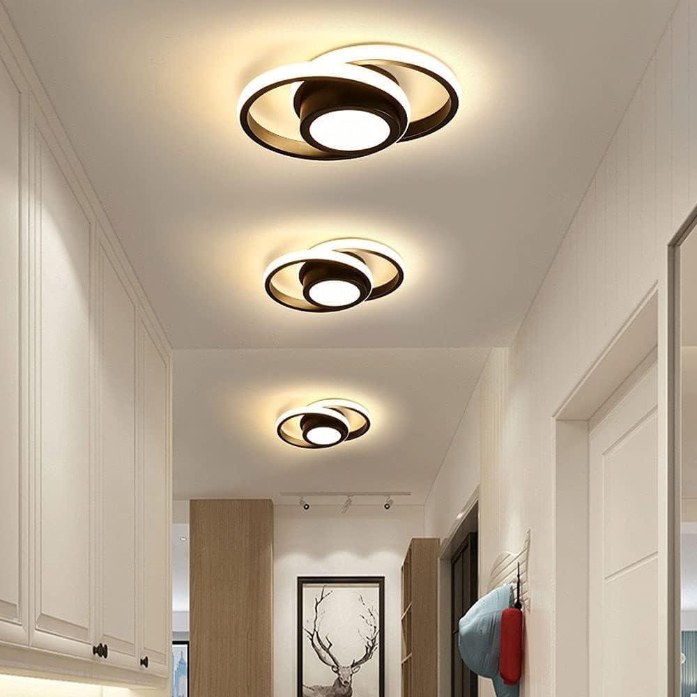 Round LED Ceiling Light 3 Color Temperatures Flush Mount Light for Kitchen Bedroom Laundry Closet Room