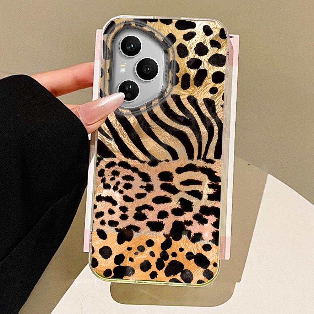 Leopard Cherry Fruit Phone Case for Honor 400 200 90 Smart Pro Magic7 6 5 70 Lite X9a X9c X9b X8b X8a X8c X7c X6c X6b X6 Cover