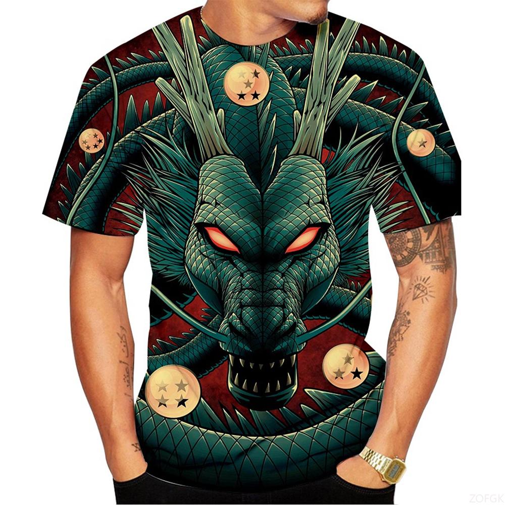 Summer Trendy Fashion Novel 3D Printed Anime Printed Pattern Comfortable Casual Short Sleeved T-shirt