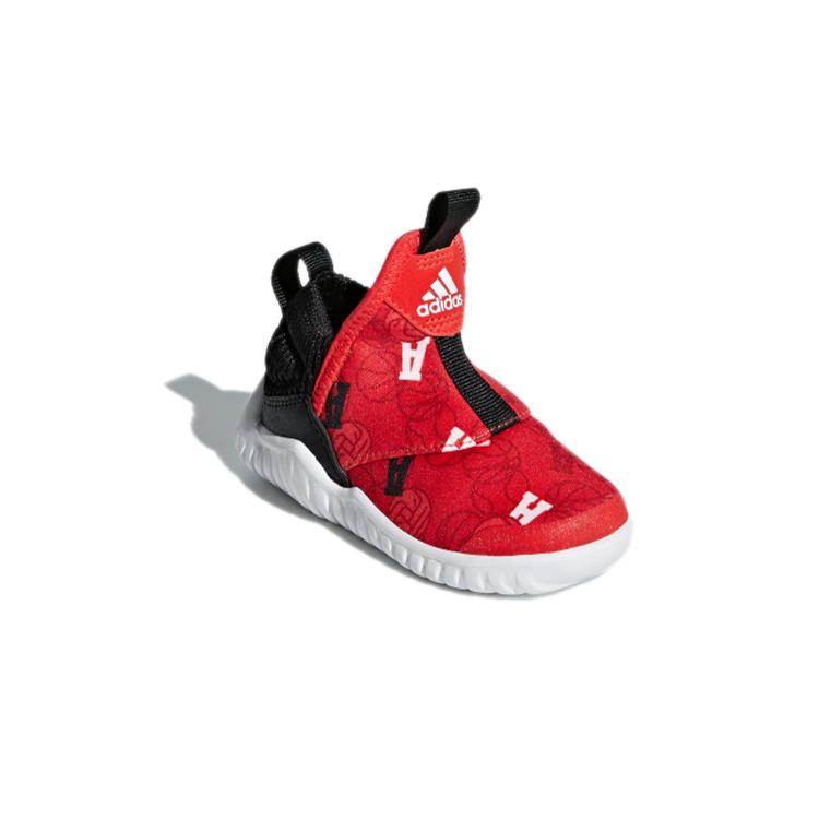 New Adidas Rapidazen I Low-Top Running Shoes Red Black Infant And Toddler D96845