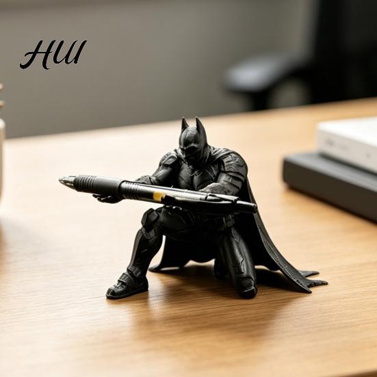 Ninja Pen Holder 3D Printed Batman Holder, Unique Desk Organizer for Office & Accessory Home, Cool Desktop Decoration Fun Stationery Gift Fans