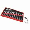 12Pcs Ratchet Wrench Set Kit Metric Combination Chrome Vanadium Steel 8‑19mm with Storage BagFixed Head