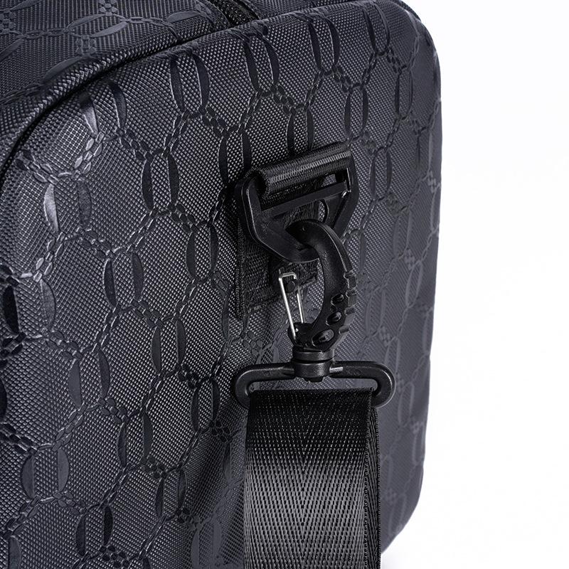 Men and Women's Short-distance Business Trip Printed Large-capacity Luggage Bag PU Waterproof Fashion Simple Handbag