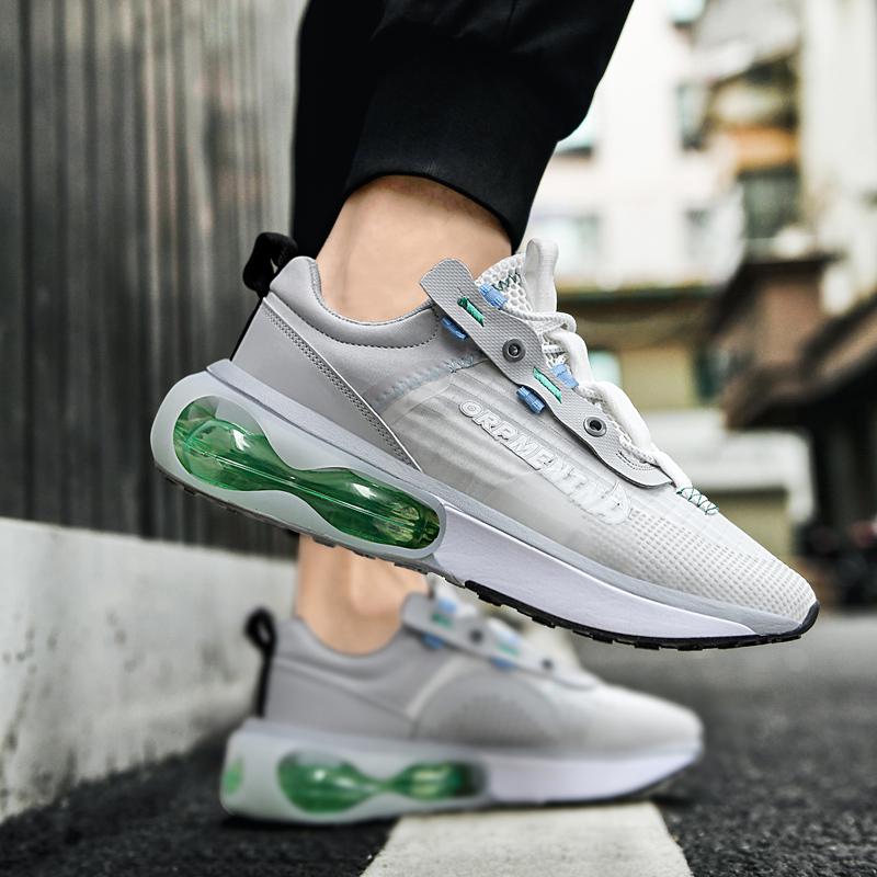 Sports Men Lift Sneakers Man Elevator Shoes  Height Increase Insole 4.5Cm Tall Mesh Leisure Fashion Soft