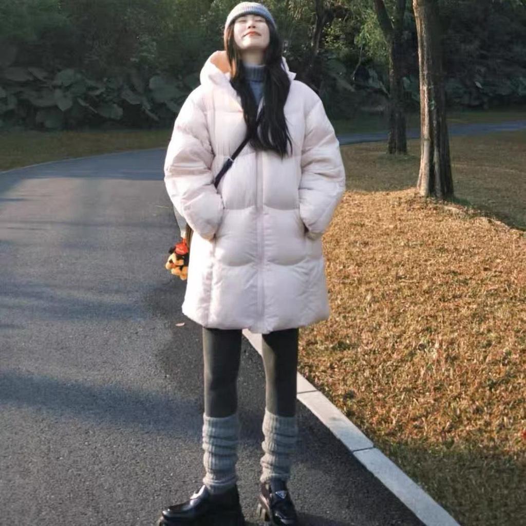 Pikowana odzież Damska Zimowa Nowa Średniej długości Mała Pogrubiona Leniwa Pikowana Kurtka