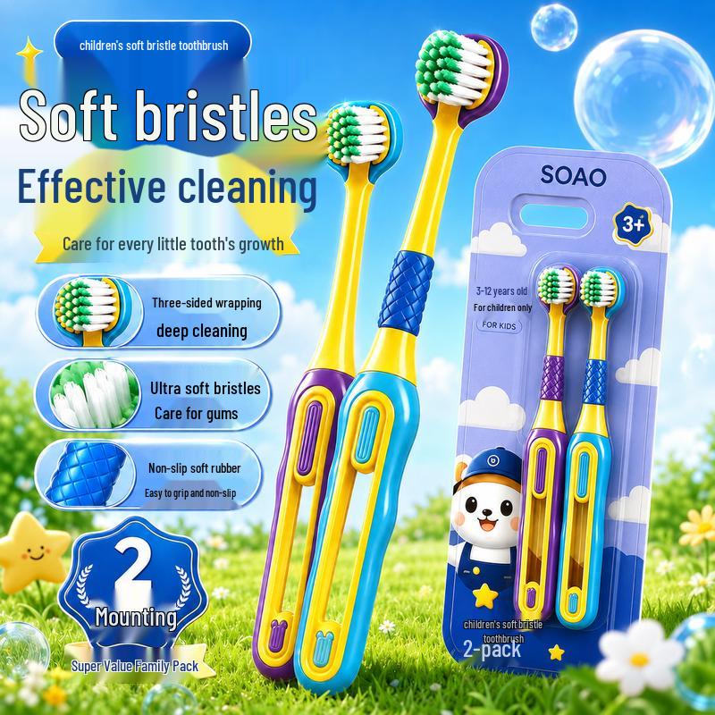 SOAO U-Shaped Three-Sided Kids Toothbrush