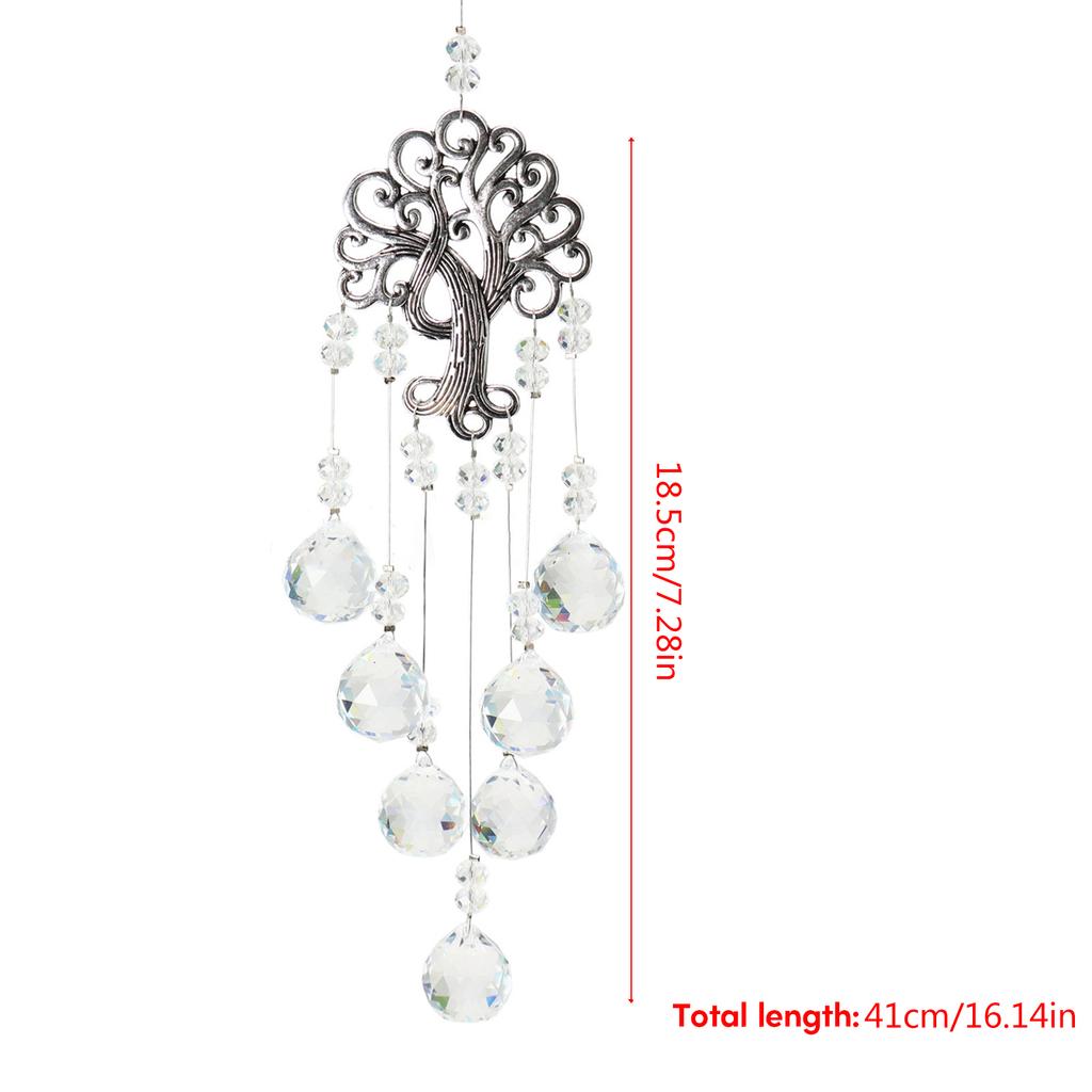 Funkelnder Regenbogen-Sonnenfänger aus Kristall zum Aufhängen, entzückender Deko-Anhänger, passend für Auto, Fenster, Haus, Weihnachtsfeier