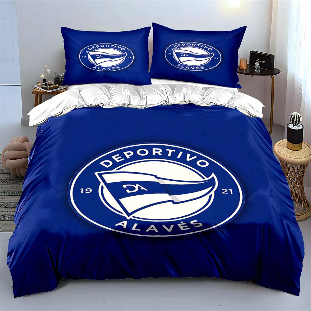 "Deportivo Alaves Bedding Set" Bedding Duvet Cover Set Duvet Cover Pillowcases (1 * Duvet Cover 2 * Pillowcases, Without Duvet Insert)
