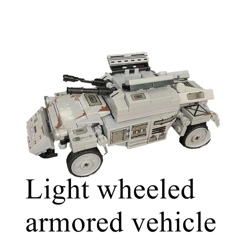 Czołg wojskowy z II wojny światowej BOFORS 40MM L/60MORRIS CDSW Klocki konstrukcyjne 1:35 Klocków Model Kolekcjonerski Zabawki Edukacyjne Prezenty