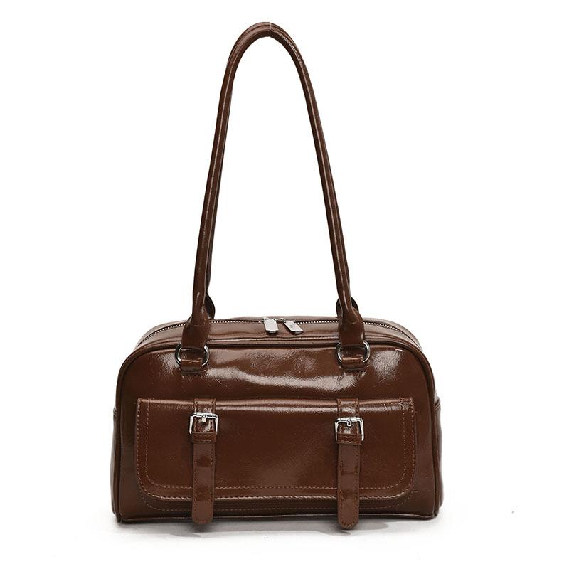 

Commuter Big Bag Women s New Fashion Underarm Pillow Bag Versatile Shoulder Bag коричневий