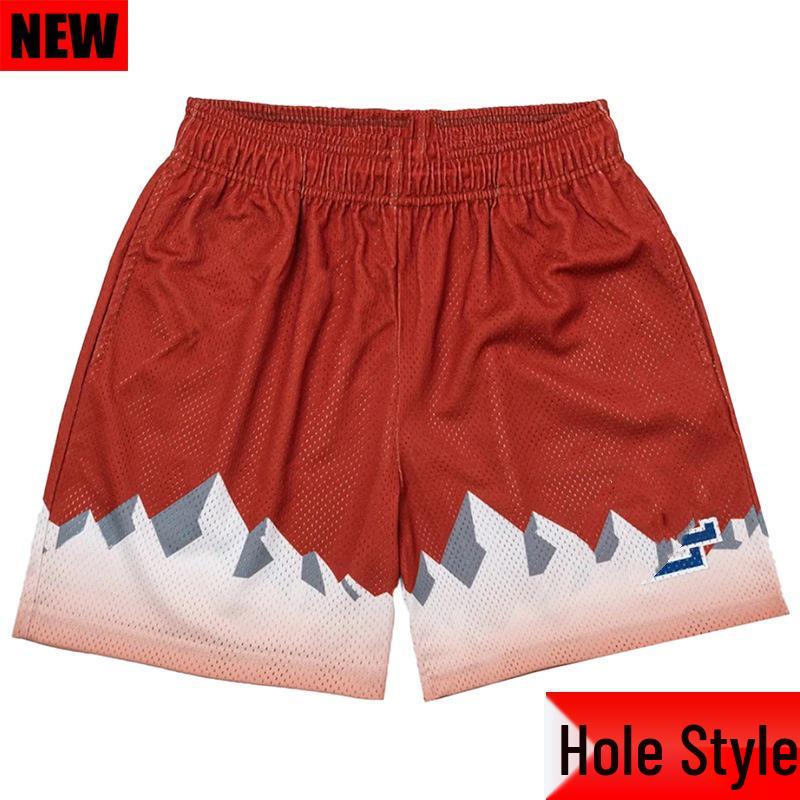 

American Men s Loose Fit Mesh Sports Shorts - Breathable, Above Knee Length, Casual Fitness Wear M