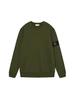 Unisex Solid Color Round Neck Stone Badge Starry Cross Long Sleeve Hoodie