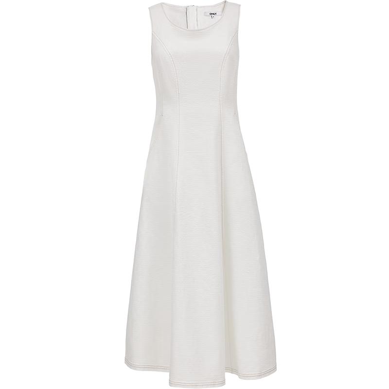 ONLY 2025 Autumn Patchwork Denim Sleeveless Midi Dress XL