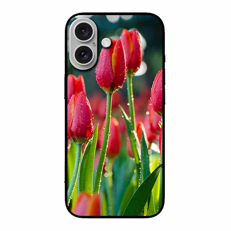 For Iphone 17 5G Case 2025 6.3" Bag Flowers Black TPU Silicone Soft Back Cover For Iphone 16 Plus 17 Phone Case Shockproof Shell