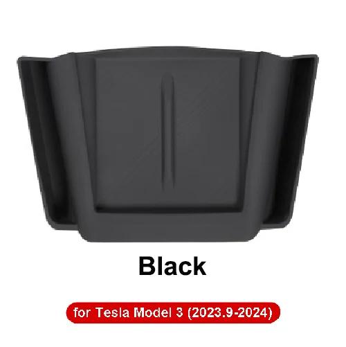 For Tesla Model 3 Highland 2025 Wireless Charging Pad Non-Slip Mat with Side Storage Organizer Tray Model3 Charger Protect Cover