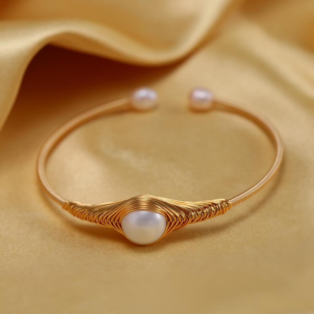 

SENIKO браслет из натурального пресноводного жемчуга в стиле барокко для женщин, ювелирные изделия из жемчуга, модный браслет из жемчуга A