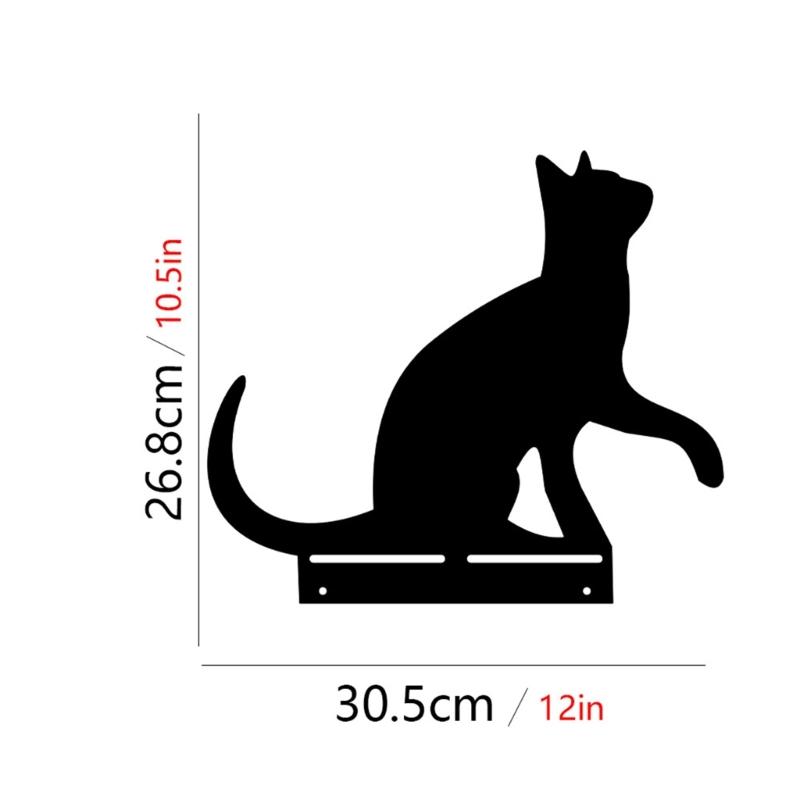 Metall Garten Dekorationen Metall Hof Tiere Gartenstecker Katze Hof Dekorationen Outdoor Gartenstecker für Blumenbeete Rasen