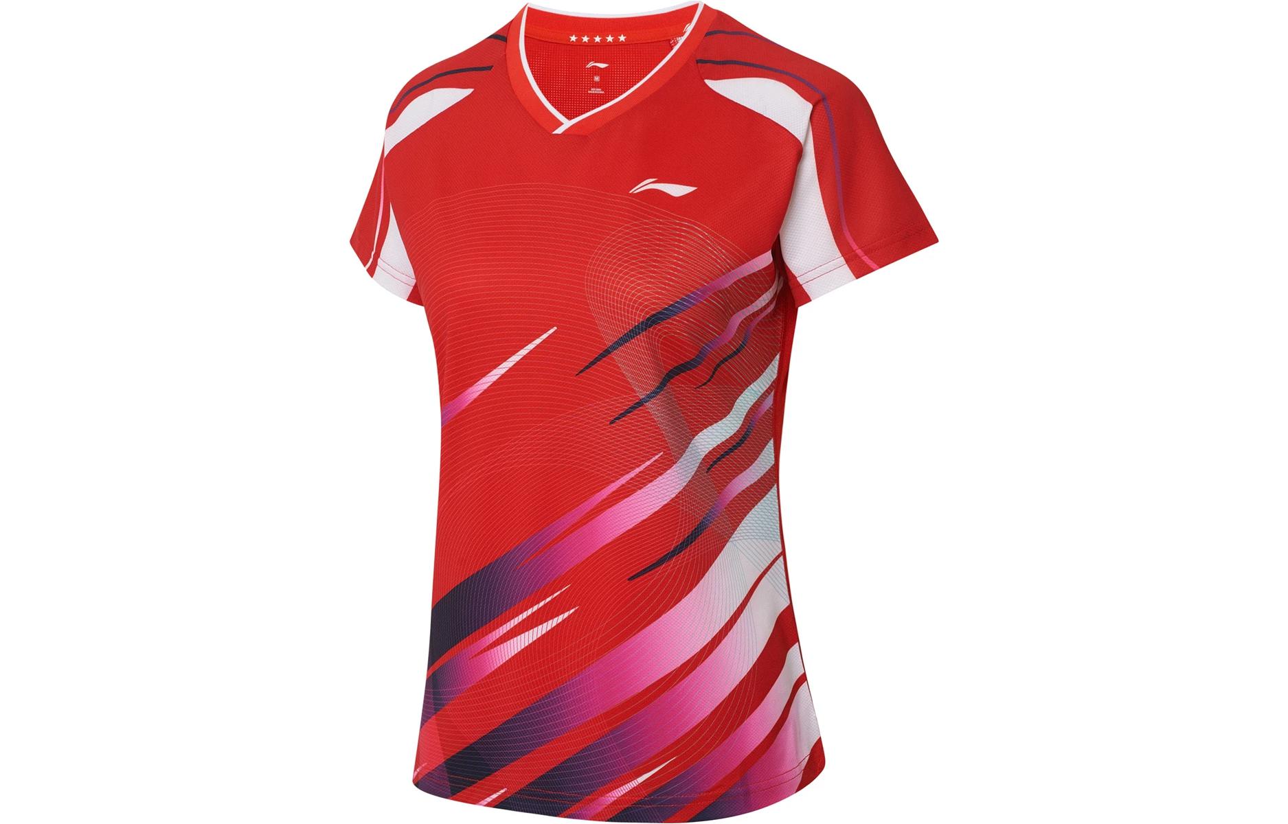Li Ning Table Tennis Collection Table Tennis Apparel Women s Flame Red AAYS238-2 XS