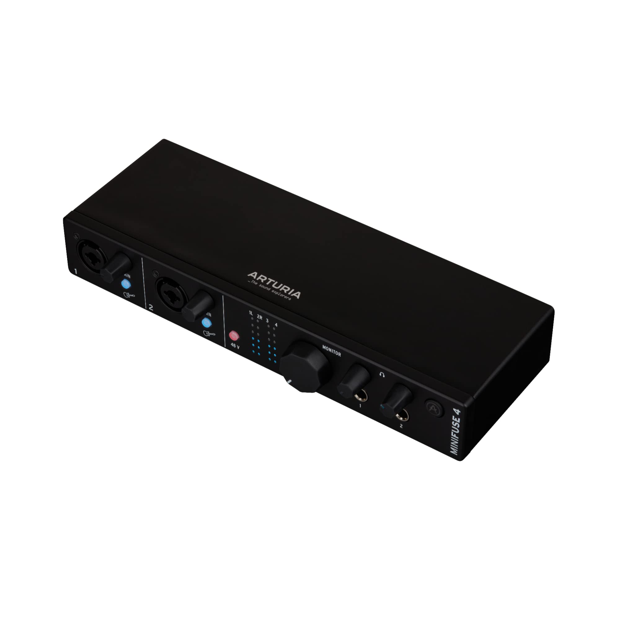 

Arturia MiniFuse 4 Compact USB Audio MIDI Interface with Creative Software for Podcasting and Guitar Black - - & Recording, Production, - чорний