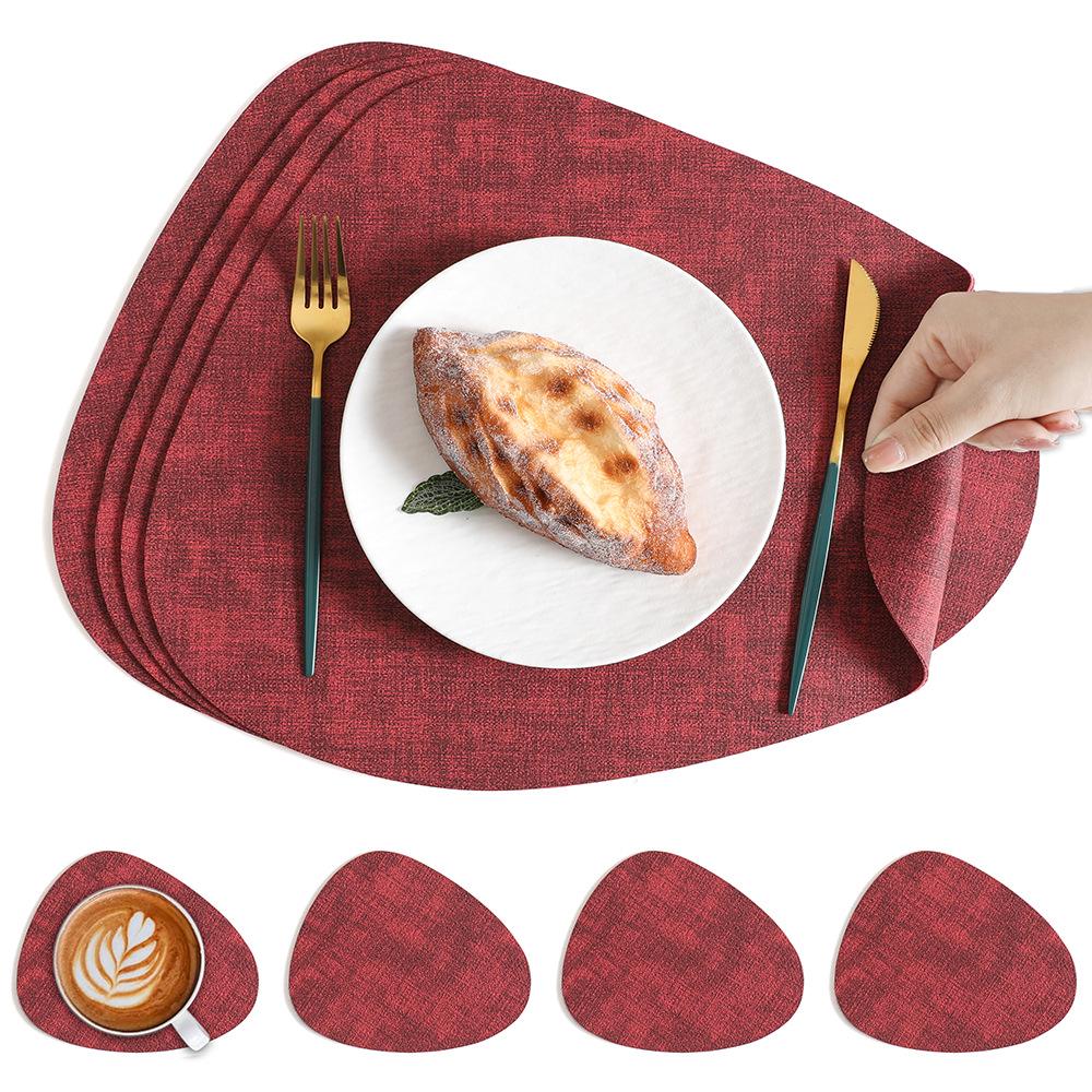 Nordic Water Drop Placemat - Waterproof, Oil-Proof, Heat-Resistant Dining Table Mat for Home, Restaurant, or Hotel Use.