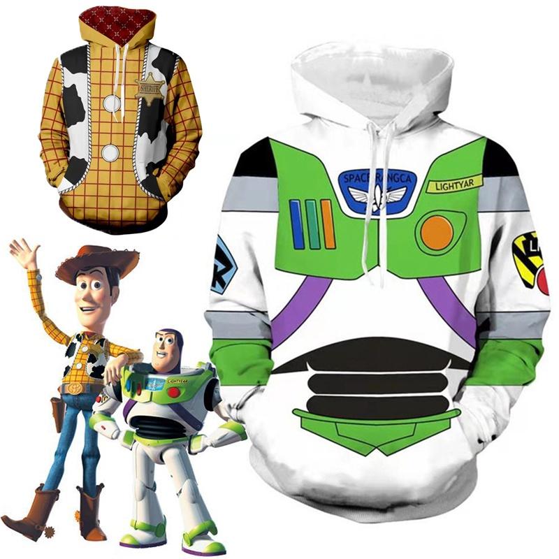 Toy Story Buzz Lightyear Hoodie Sweatshirt Cosplay Costume Pullover With Vibrant 3d Digital Print
