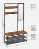 Clothes Hanger Stand, Industrial, Rustic Brown And Black Hsr415b01 Lumarko!