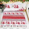 Christmas Three-Piece Quilt Cover Digital Printing Bedding Set Elk Christmas Tree Bed Cover
