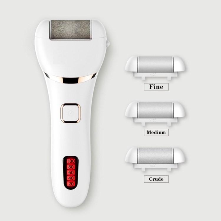 

Waterproof Electric Foot Grinder Rechargeable Feet Callus Remover Foot File Pedicure Tool for Dead Hard Cracked Dry Skin White